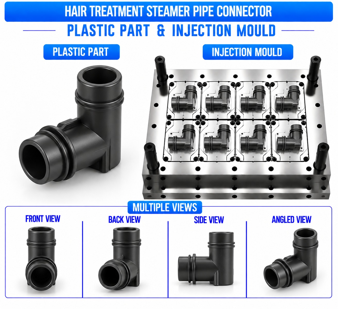 Hair Treatment Steamer Plastic Pipe Connector Mould and Moulding Service